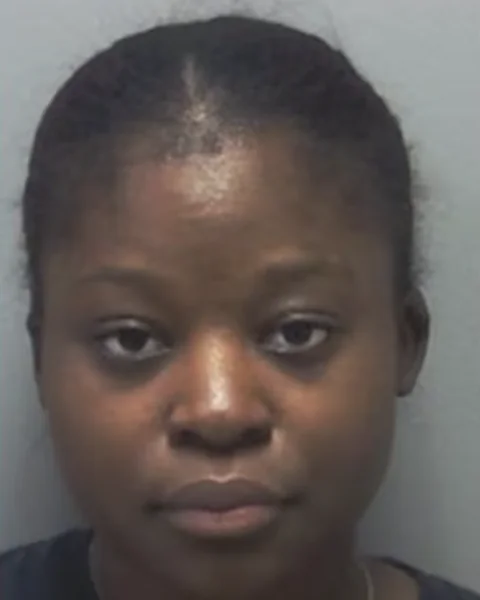 Booking photograph of Deputy Cynthia Jodesty, released after her arrest in June 2026.